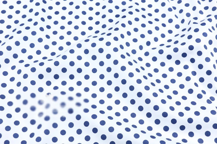 Dots Printed 100% Cotton Fabric by Meter, DIY Patchwork, Quilt Cloth, Bedding Blanket, Sheet, Pillow Decor, Fat Quilt, Tilda