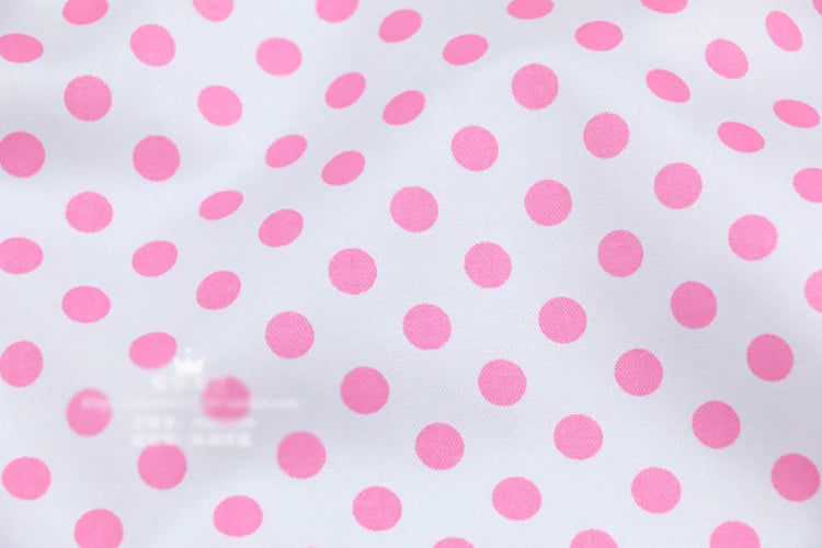 Dots Printed 100% Cotton Fabric by Meter, DIY Patchwork, Quilt Cloth, Bedding Blanket, Sheet, Pillow Decor, Fat Quilt, Tilda