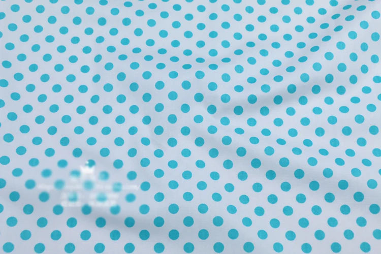 Dots Printed 100% Cotton Fabric by Meter, DIY Patchwork, Quilt Cloth, Bedding Blanket, Sheet, Pillow Decor, Fat Quilt, Tilda