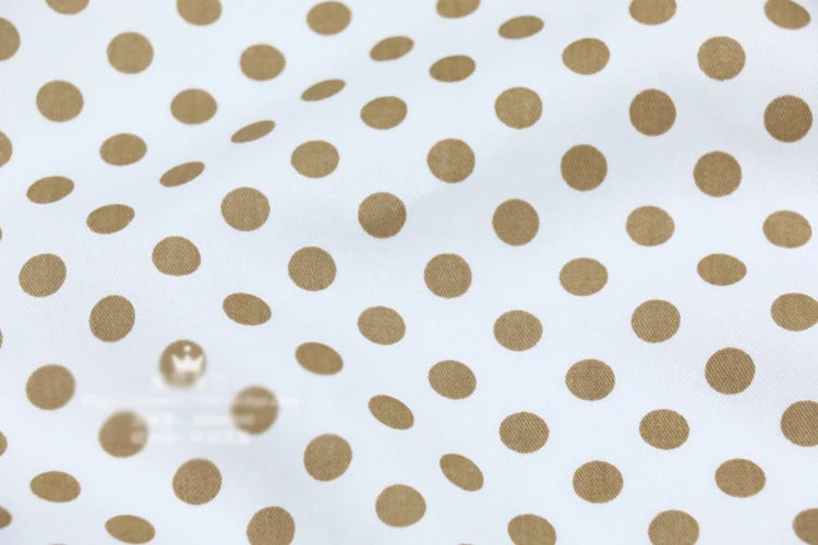 Dots Printed 100% Cotton Fabric by Meter, DIY Patchwork, Quilt Cloth, Bedding Blanket, Sheet, Pillow Decor, Fat Quilt, Tilda