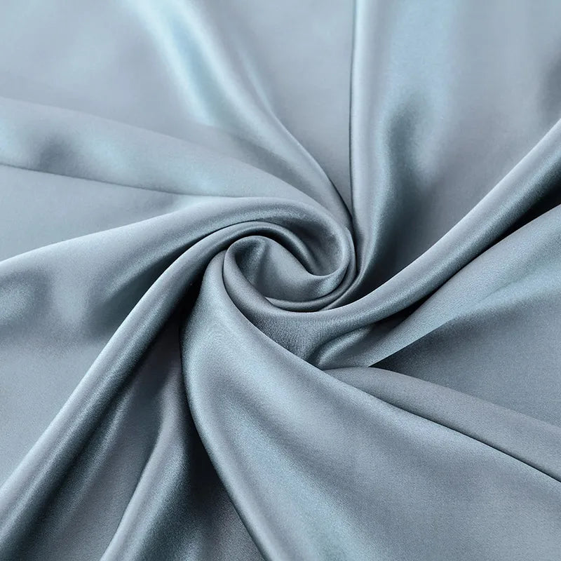 100% Mulberry Stain Silk Fabric 22 Momme Width 114cm Plain Dyed Silk Super Smooth For Wedding DIY Dress Clothing Bedding