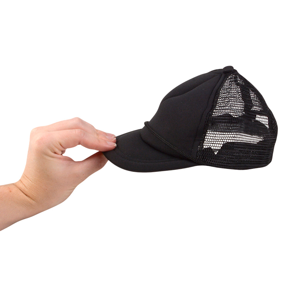 Black Baseball Hat Doll Accessory