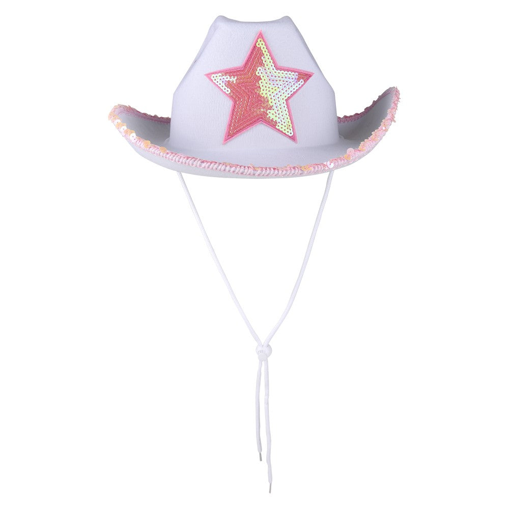 Cowgirl Hat White Felt Superstar Hat