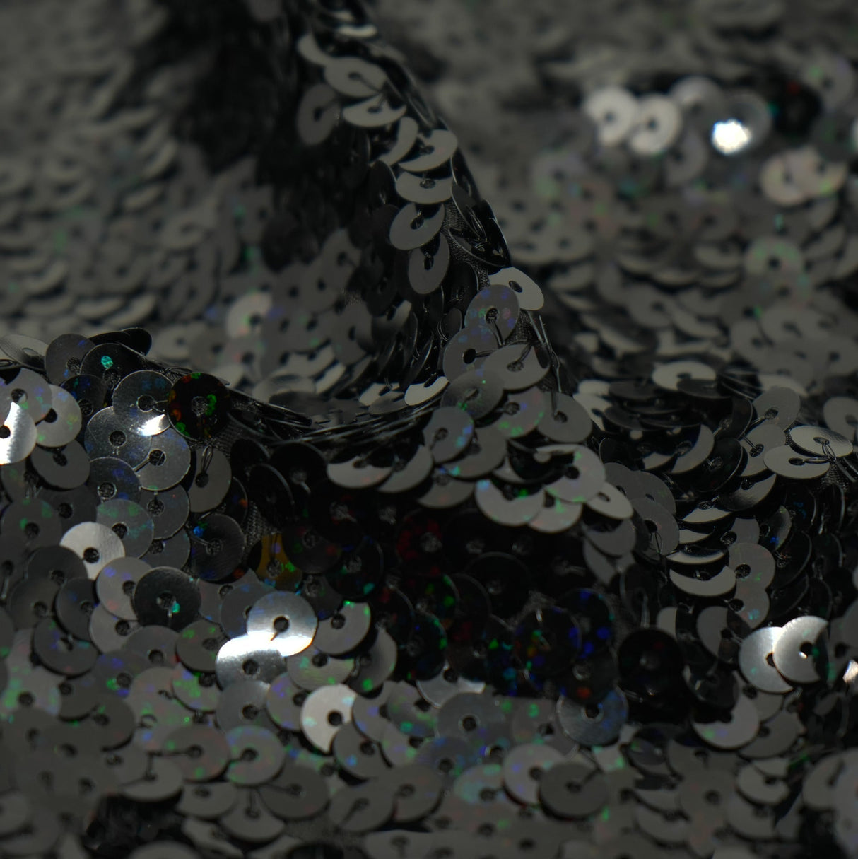 Halo Spandex Sequin Poly Spandex Fabric - Embroidered Sequin, 52" Width, 4-Way Stretch (1 Yard)