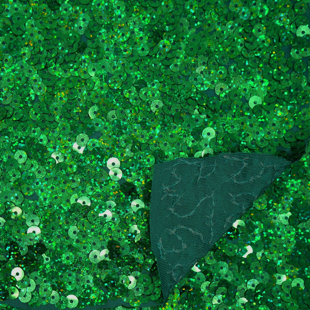 Halo Spandex Sequin Poly Spandex Fabric - Embroidered Sequin, 52" Width, 4-Way Stretch (1 Yard)