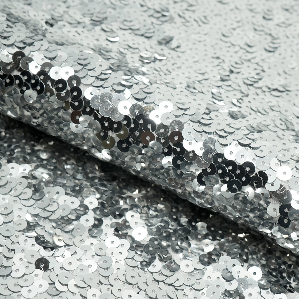 Halo Spandex Sequin Poly Spandex Fabric - Embroidered Sequin, 48" Width, 4-Way Stretch (1 Yard)