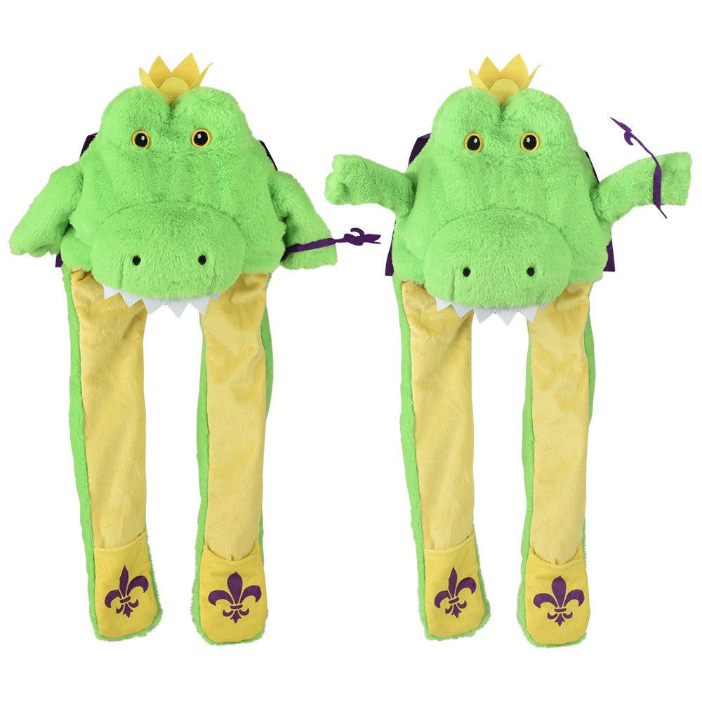 Mardi Gras Alligator Light-Up Hat