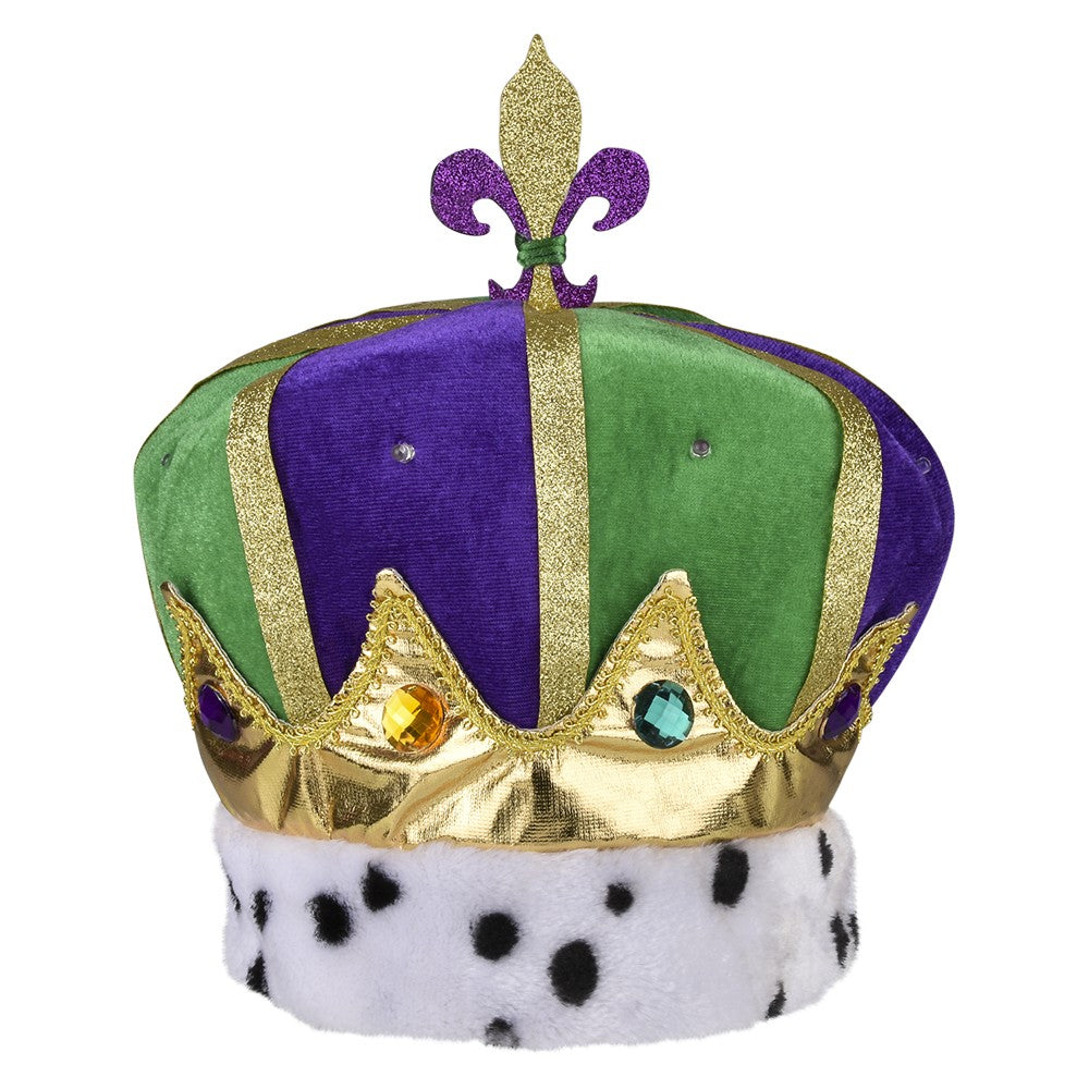 Light-Up Mardi Gras Crown Hat