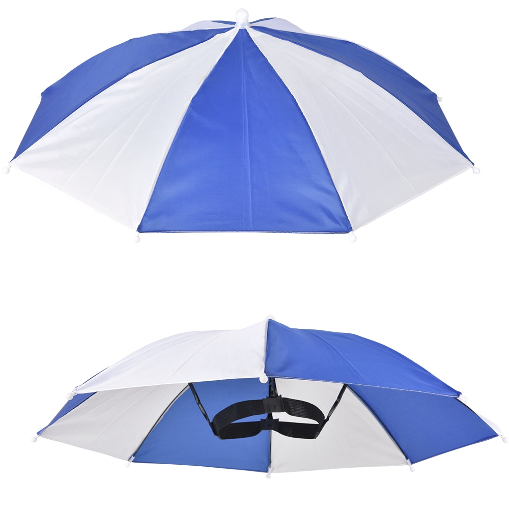 Umbrella Hat 20" Blue and White (1 DZ)