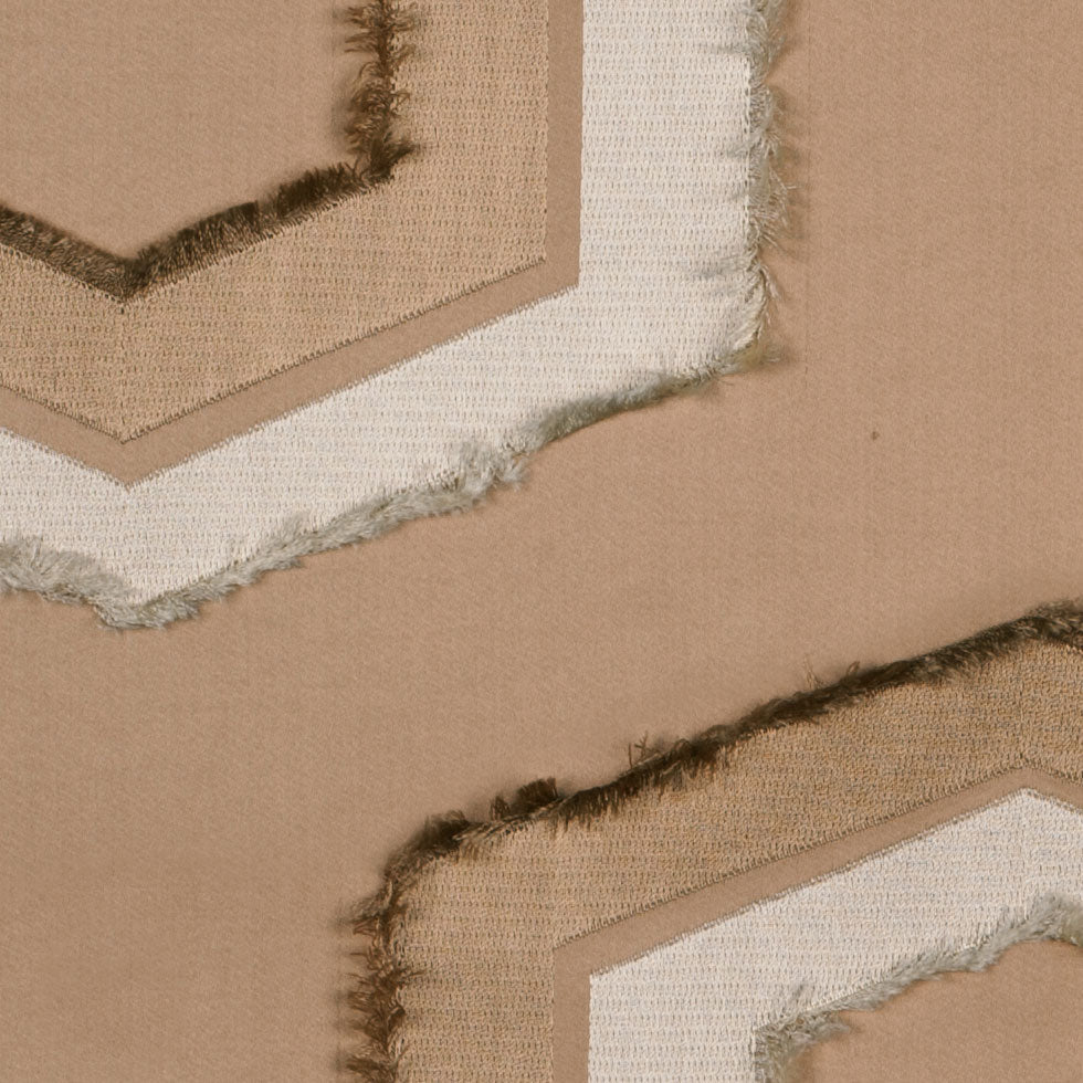 Nude/Gold/Cream Geometric Woven