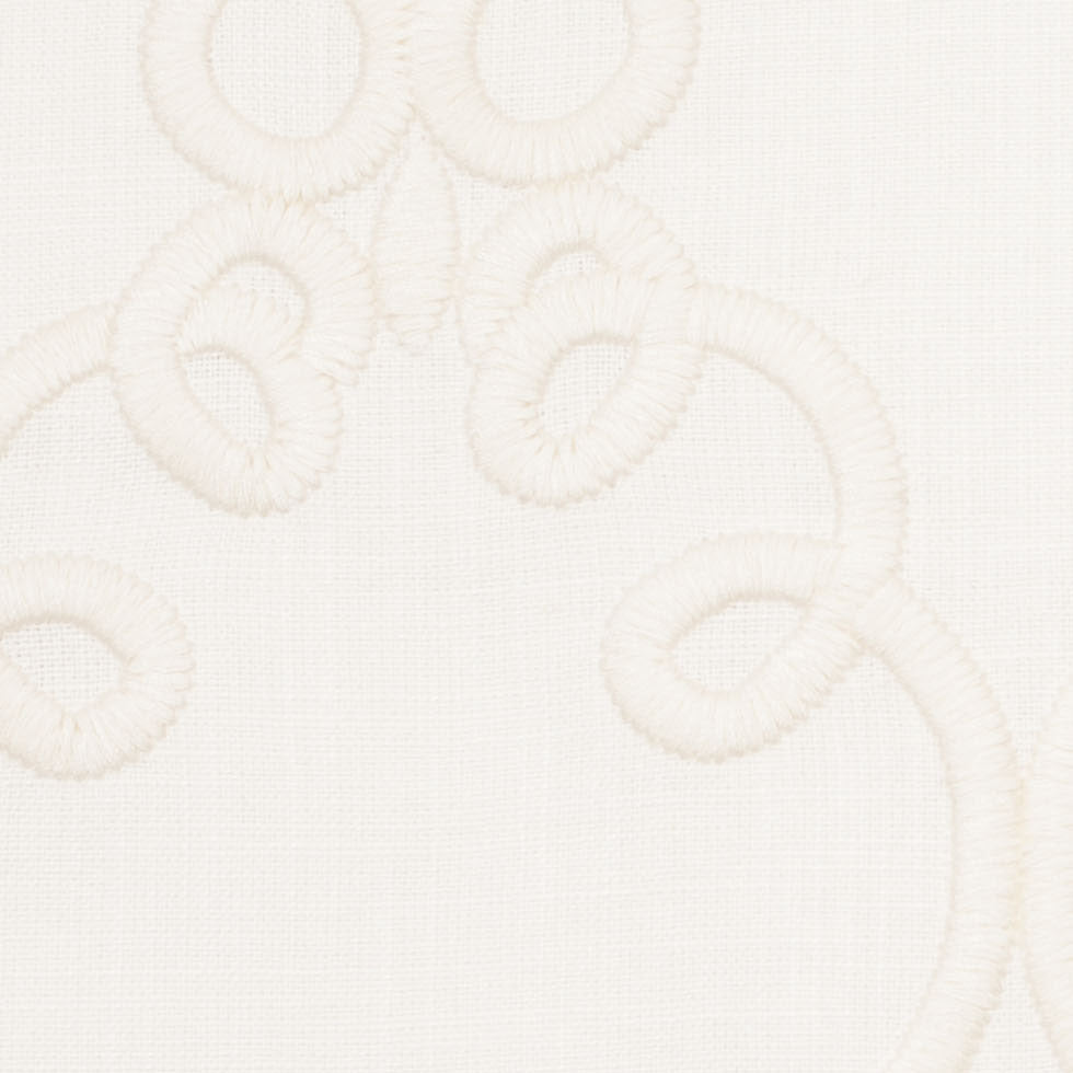 Gardenia Classical Rayon-Linen Embroidered Woven