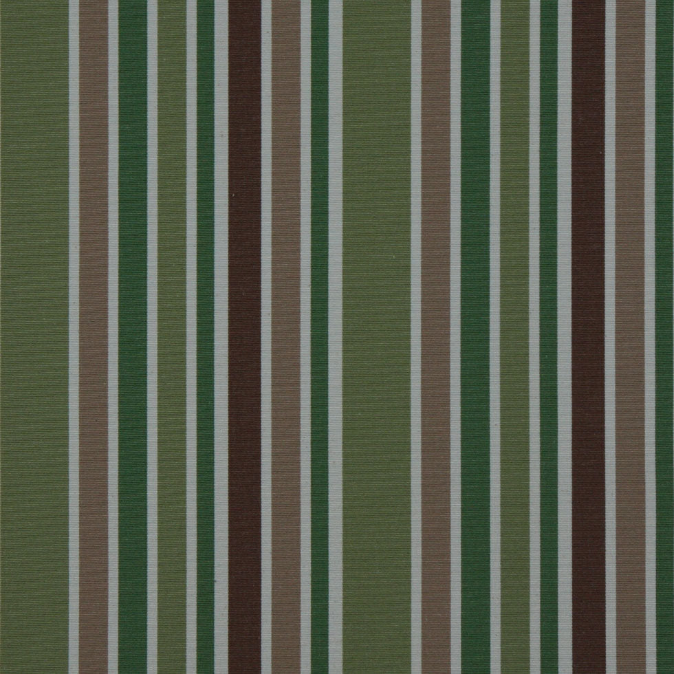 Kiwi/Taupe/Kelly Green/White/Chocolate Stripes Woven