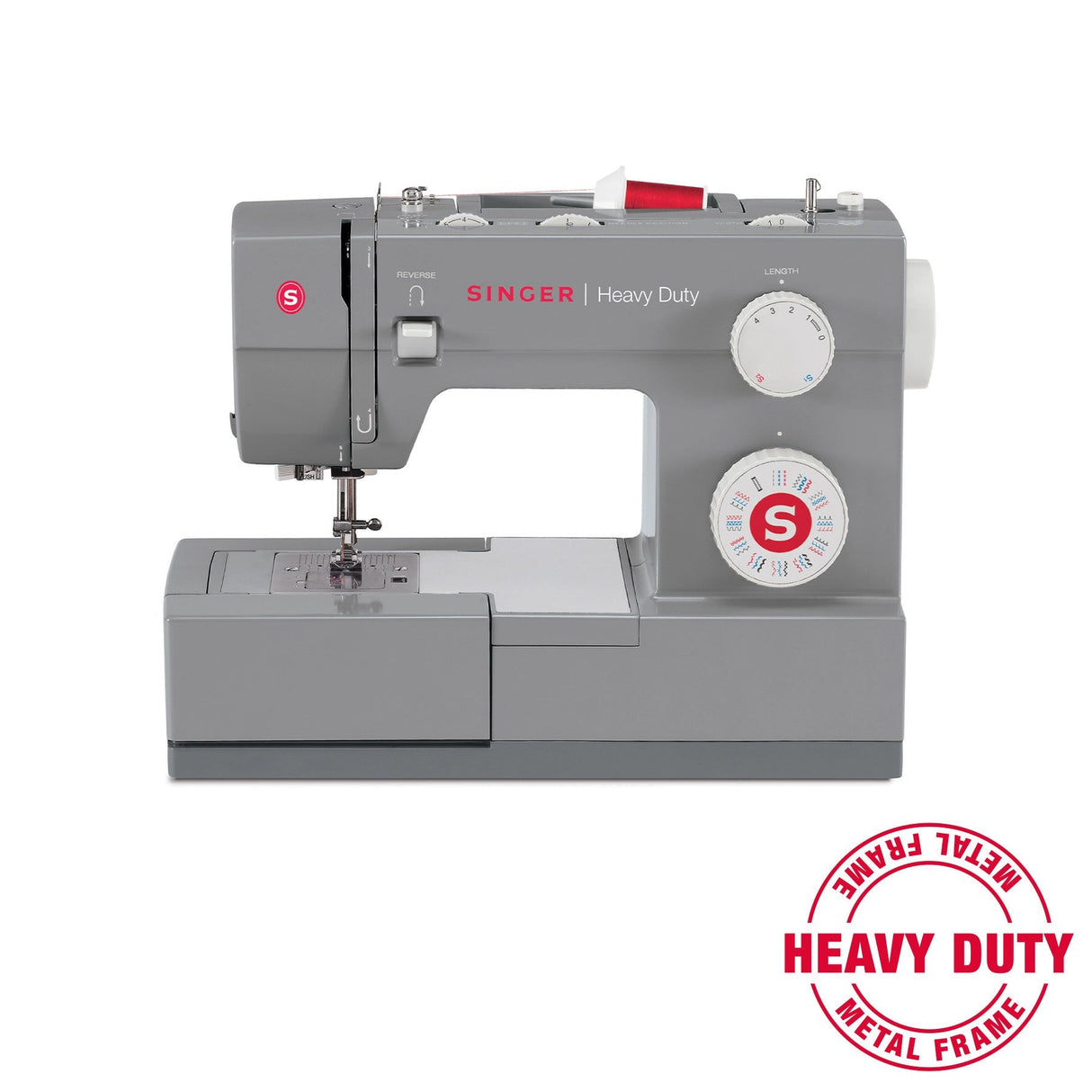 SINGER Heavy Duty 4432 Sewing Machine - Heavy Duty Sewing Machine, Black, 110 Stitch Applications (1 Unit)
