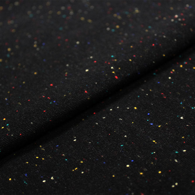 Speckle Cotton Polyester Modal Terry Spandex Fabric - Speckled Solid, 56" Width, 240 GSM (1 Yard)