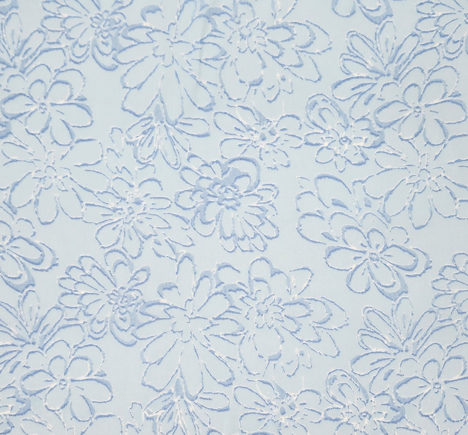 Hi Multi Chiffon 1D1322 Blue Chiffon Fabric - Blue, 58/60" Width
