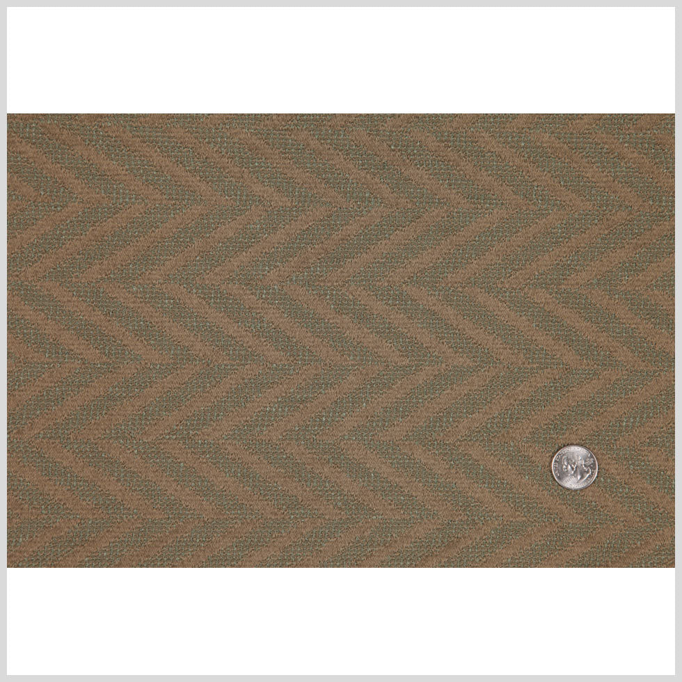 Beige/Mint Zig Zag Woven