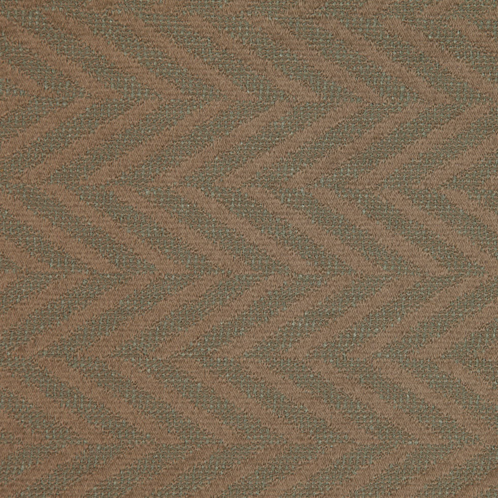 Beige/Mint Zig Zag Woven