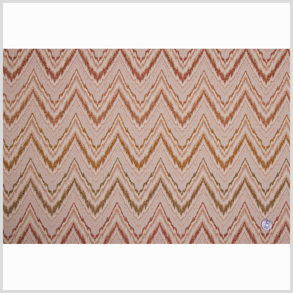 Beige/Moss/Tan/Cinnamon Stripes Chenille