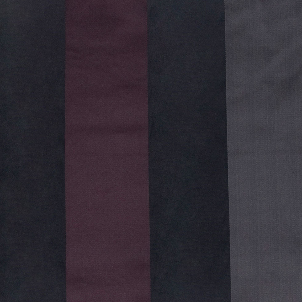 Black/Deep Plum/Dirty Beige Stripes Woven