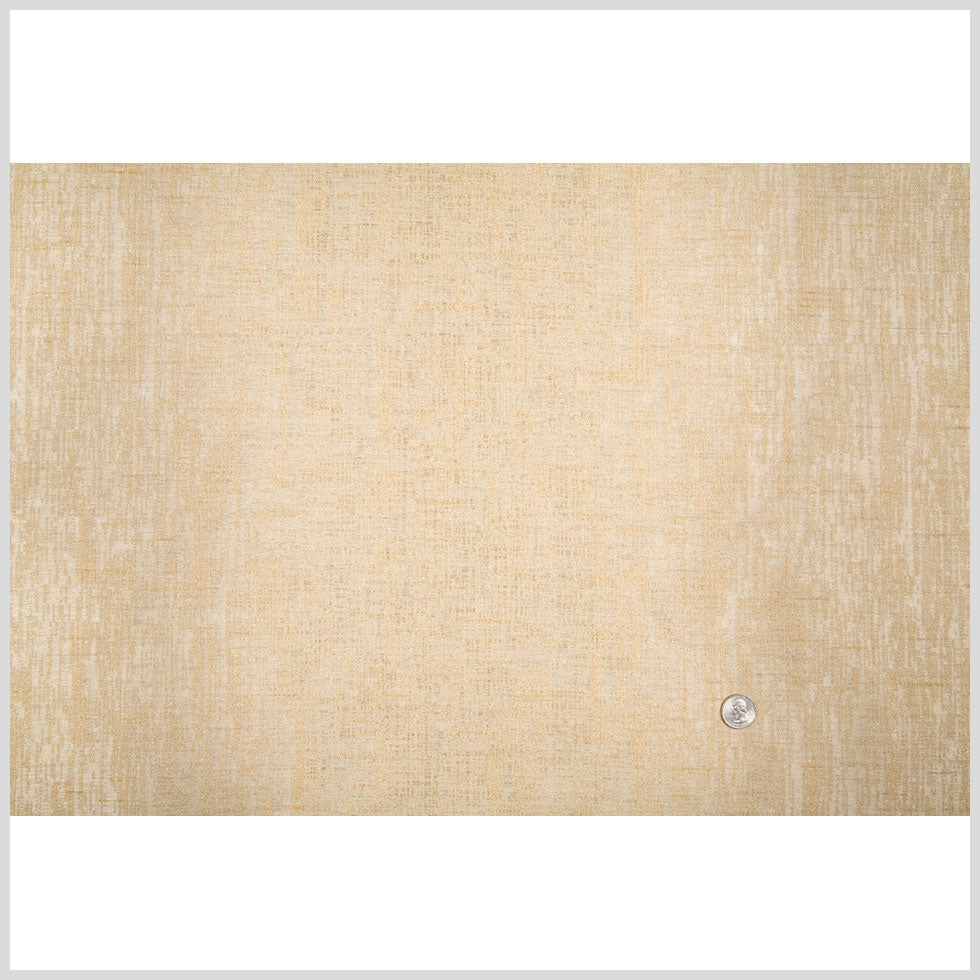 Cream/Soft Gold Solid Woven