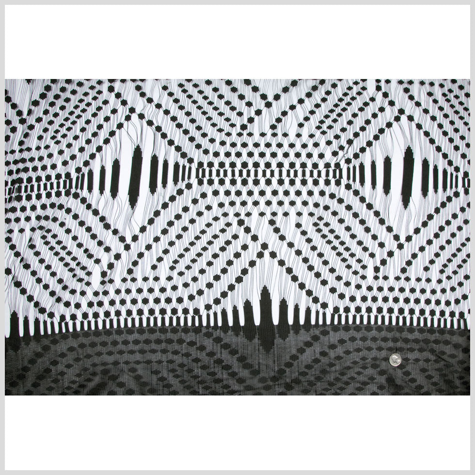 Black Classical Poly Lace Panel