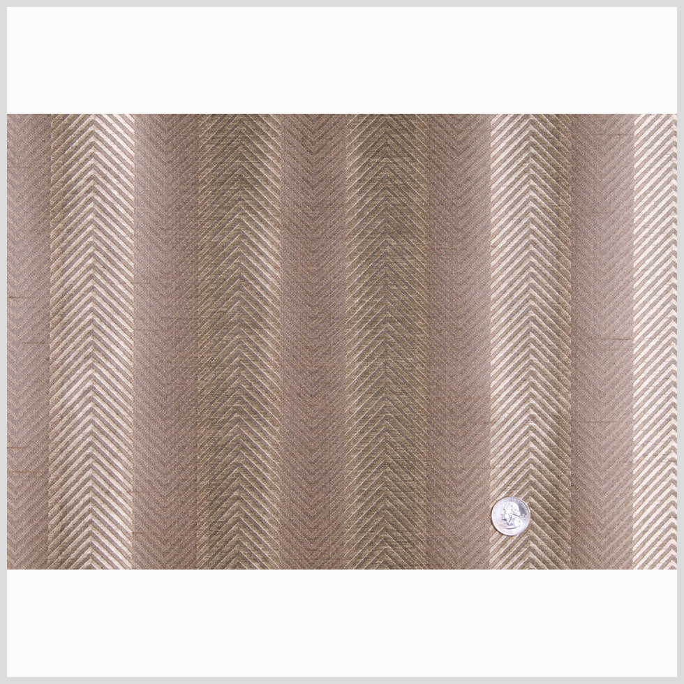 Baby Pink/Victorian Gold Stripes Shantung /Dupioni
