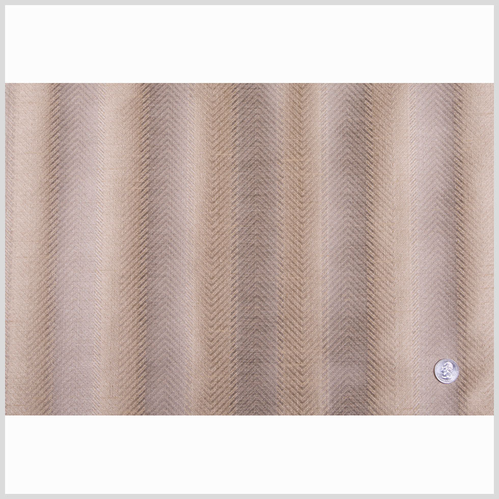 Victorian Gold/Bronze Stripes Shantung /Dupioni