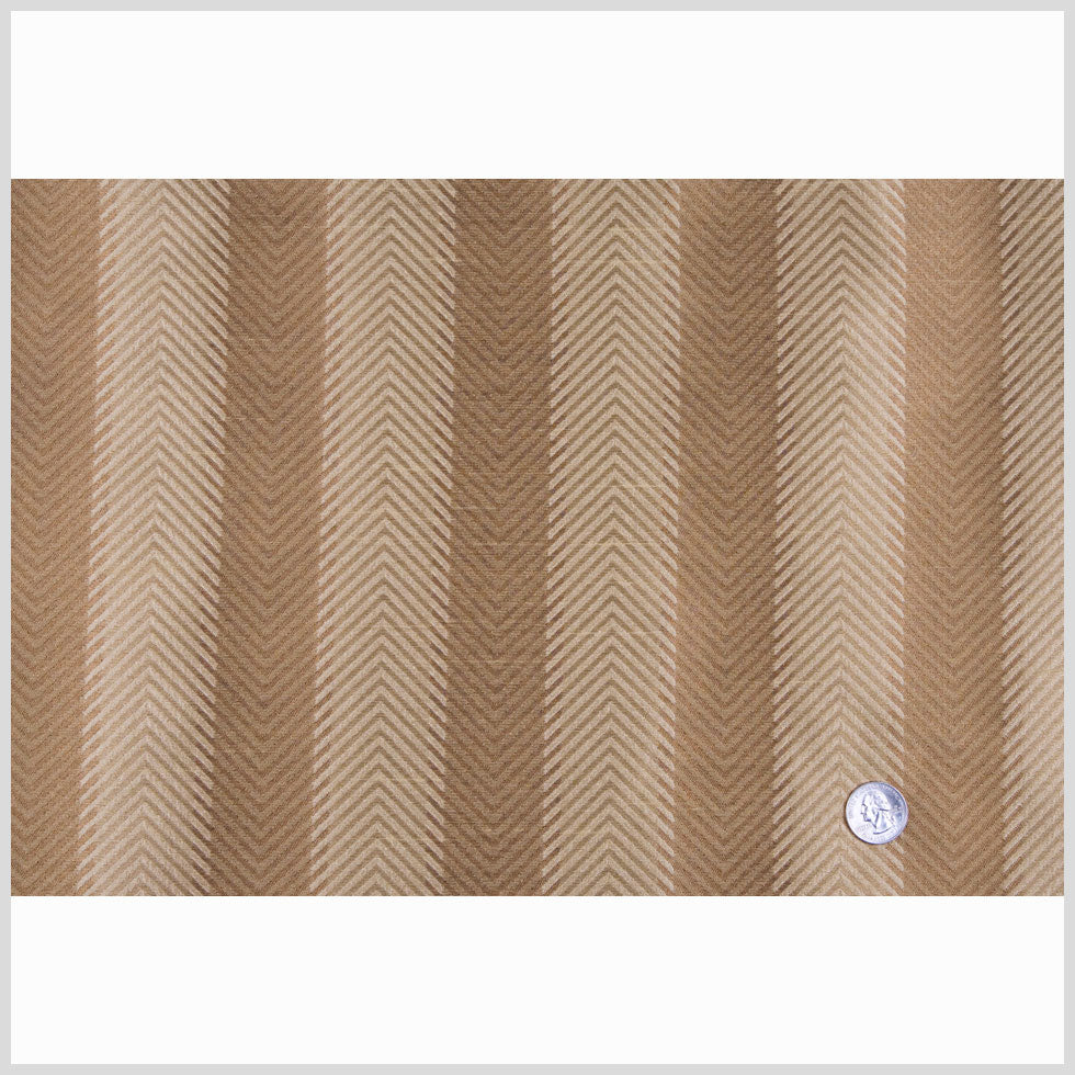 Victorian Gold/Stone Stripes Shantung /Dupioni