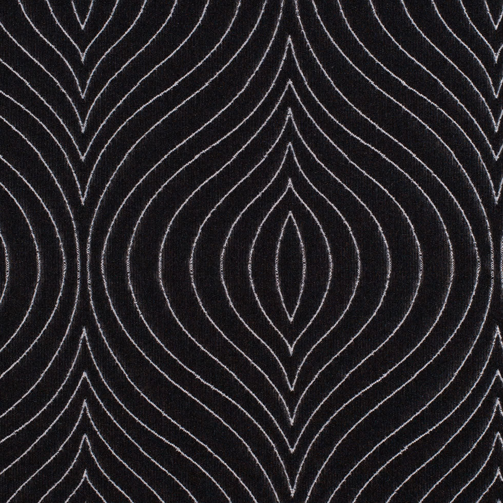 Iridescent Black/White Geometric Woven