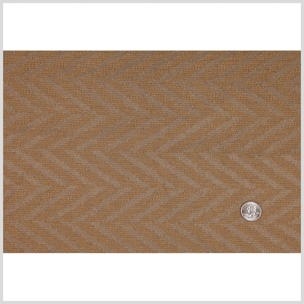 Beige/Sienna Zig Zag Woven