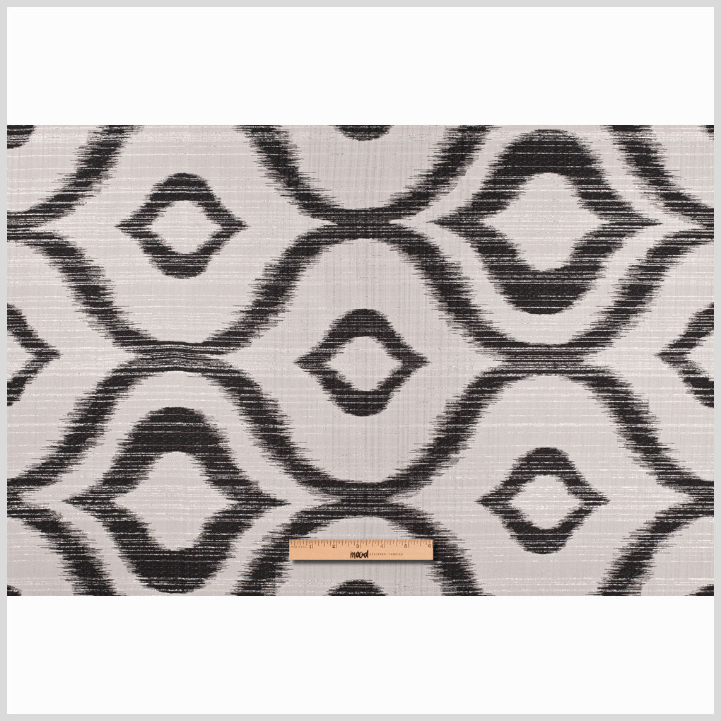 Black/White 40950 Ikat Woven