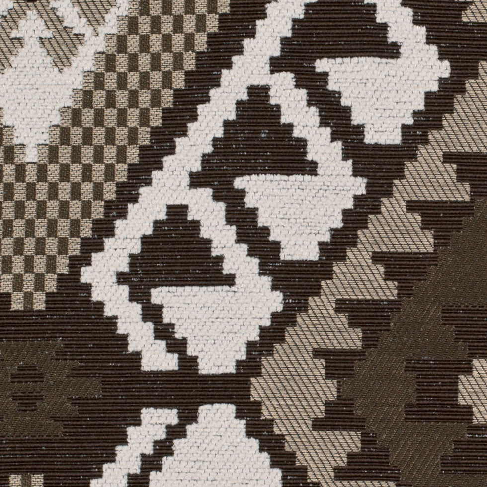 Chocolate/Cream Ikat