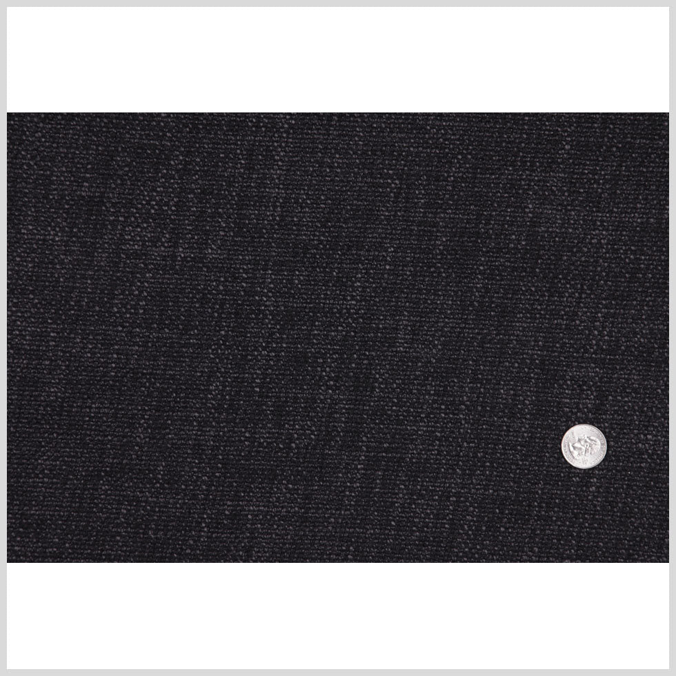 Charcol/Gray Solid Woven Boucle