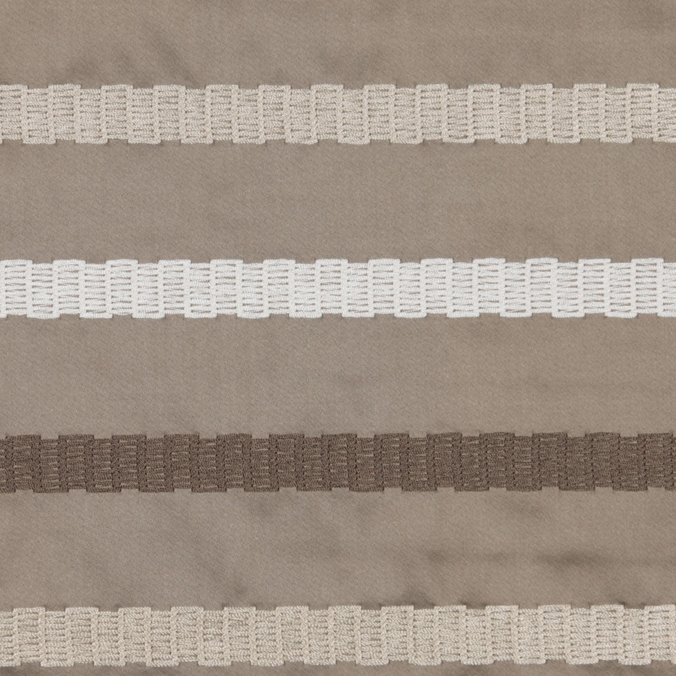 Latte/Beige Stripes Embroidery Stripe