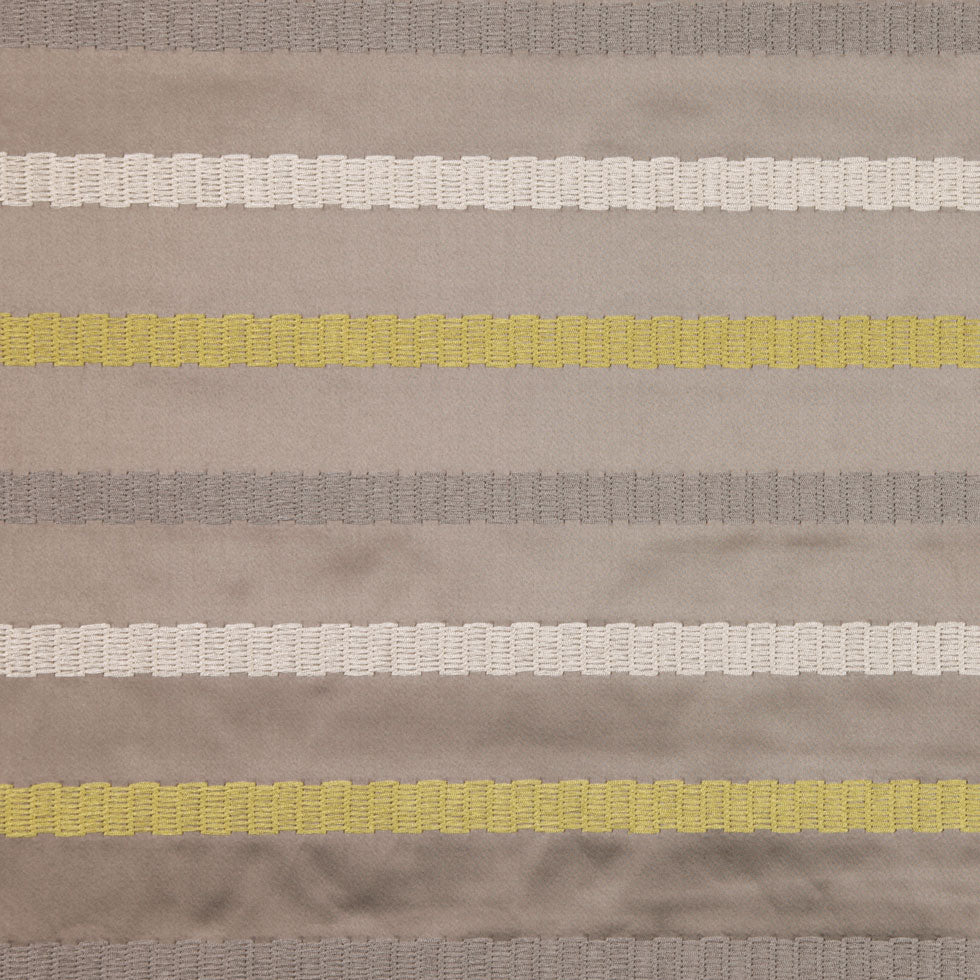 Otter/Lime Stripes Embroidery Stripe