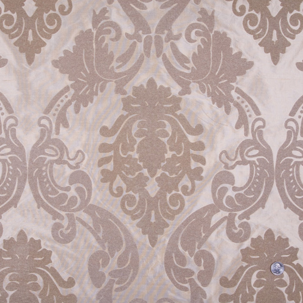 Victorian Gold Damask Shantung /Dupioni