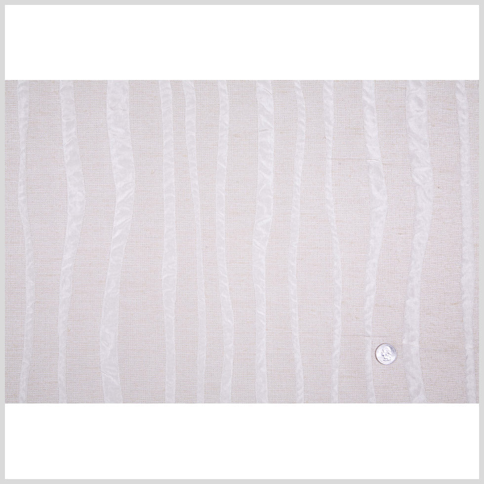 Bright Champagne Stripes Woven