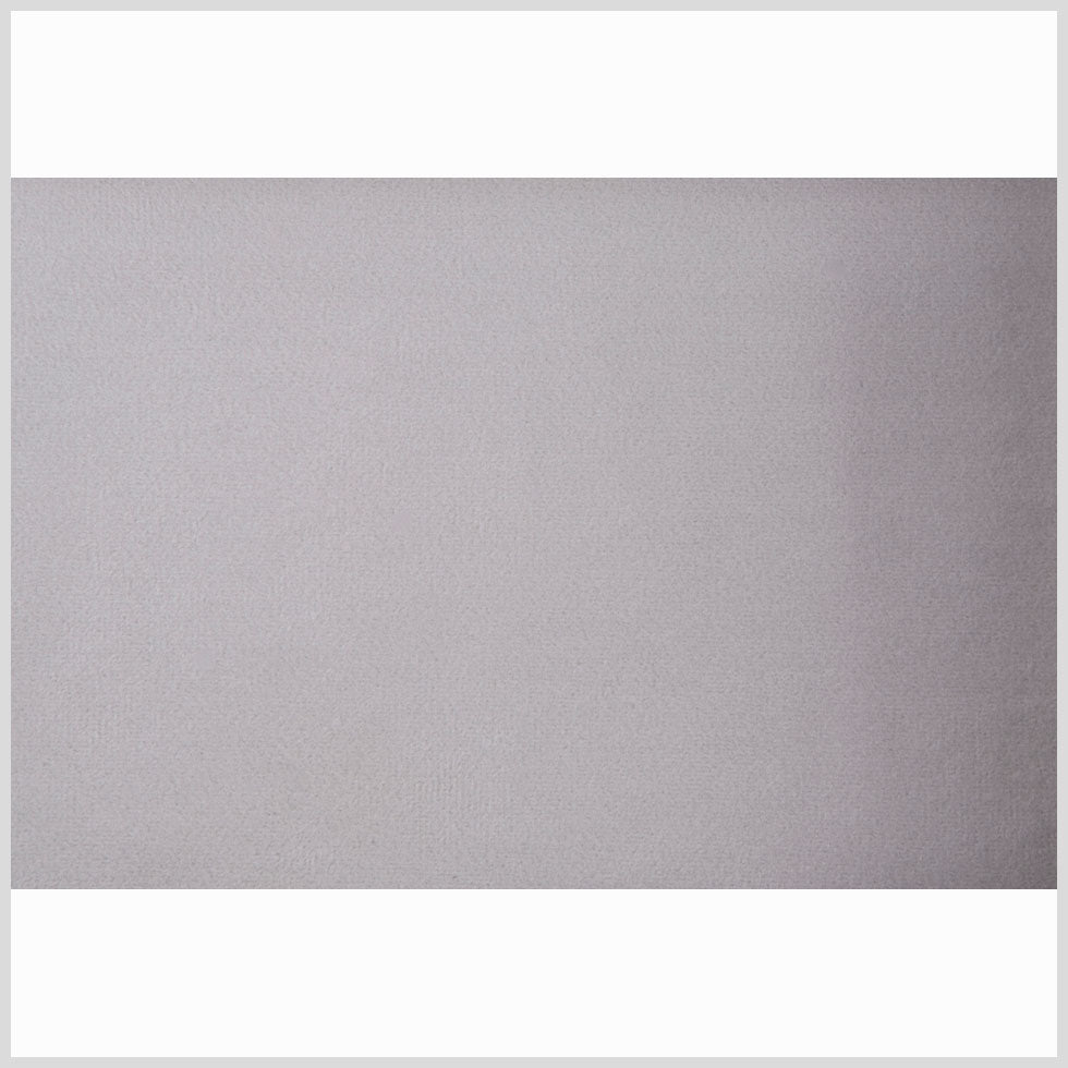 Gray & White Solid Velvet