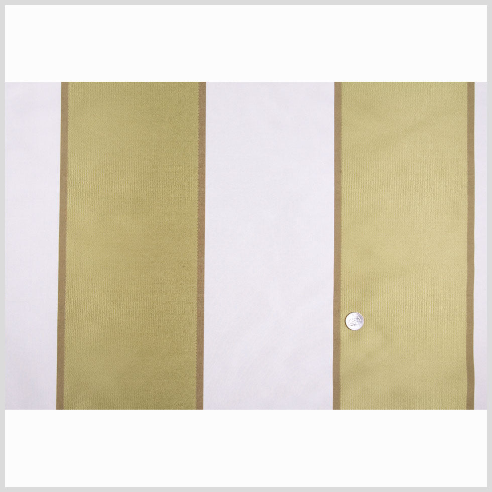 Cotton/Natural/Olive Stripes Woven