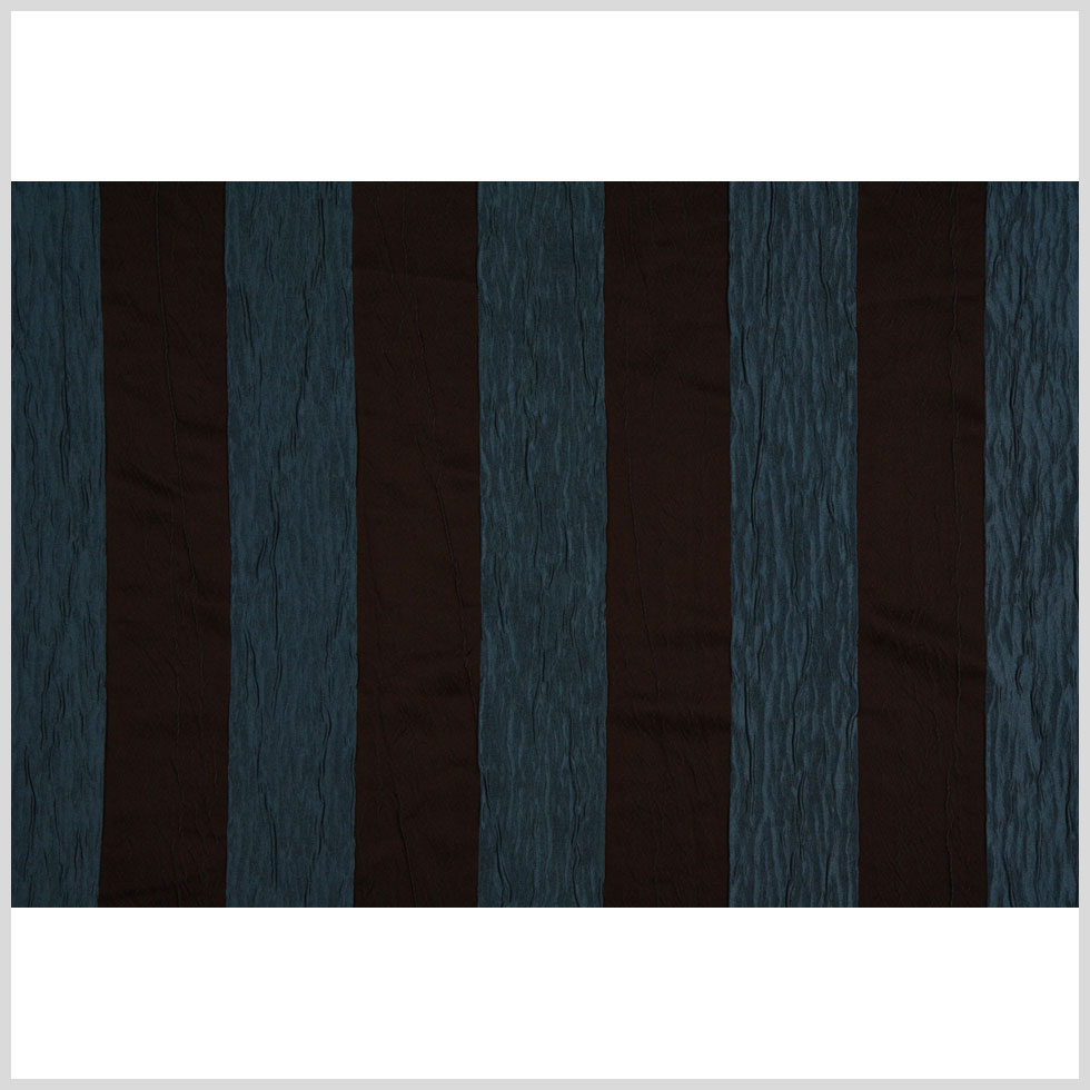 Bluestone/Chocolate Stripes Woven