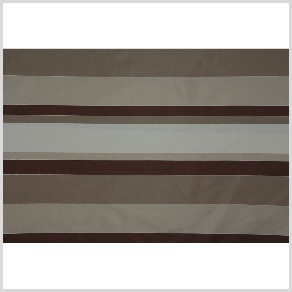 Chocolate/Taupe/khaki/Cream Stripes Woven