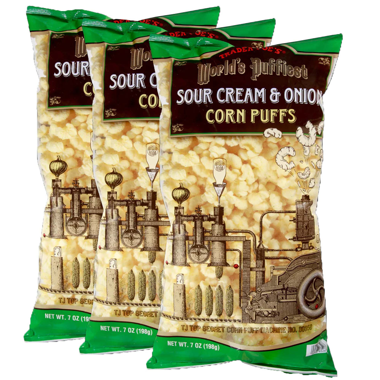 Trader Joe's World's Puffiest Sour Cream & Onion Corn Puffs | 7 oz