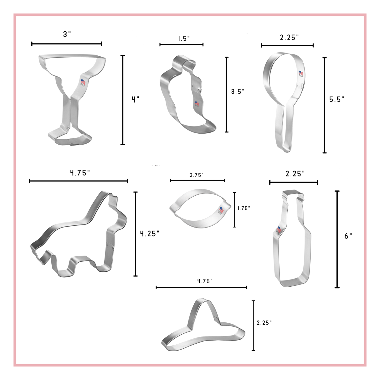 Fiesta Cookie Cutter 7 Pc Set HS0434
