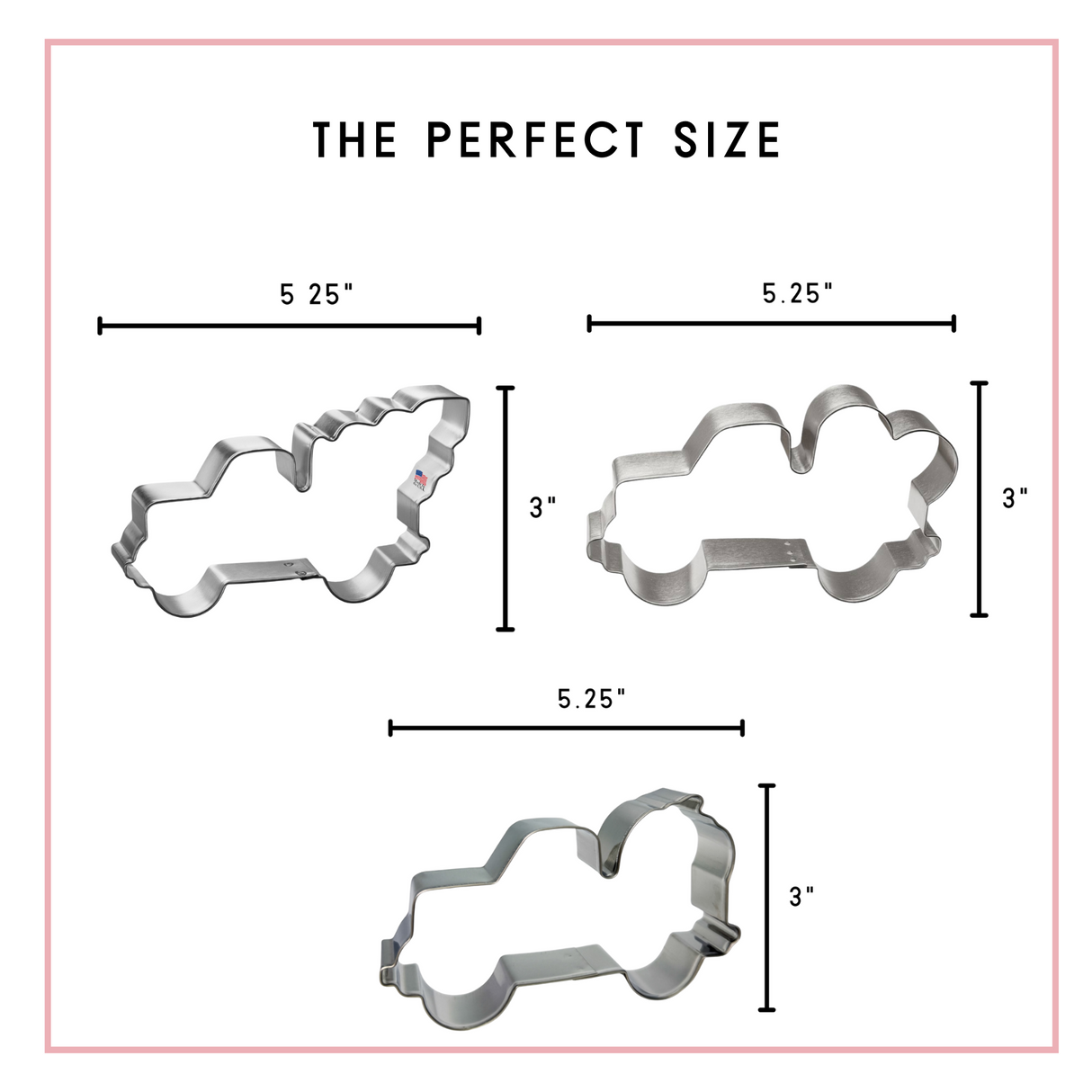 Holiday Truck Cookie Cutter Set 3 Pc HS0521