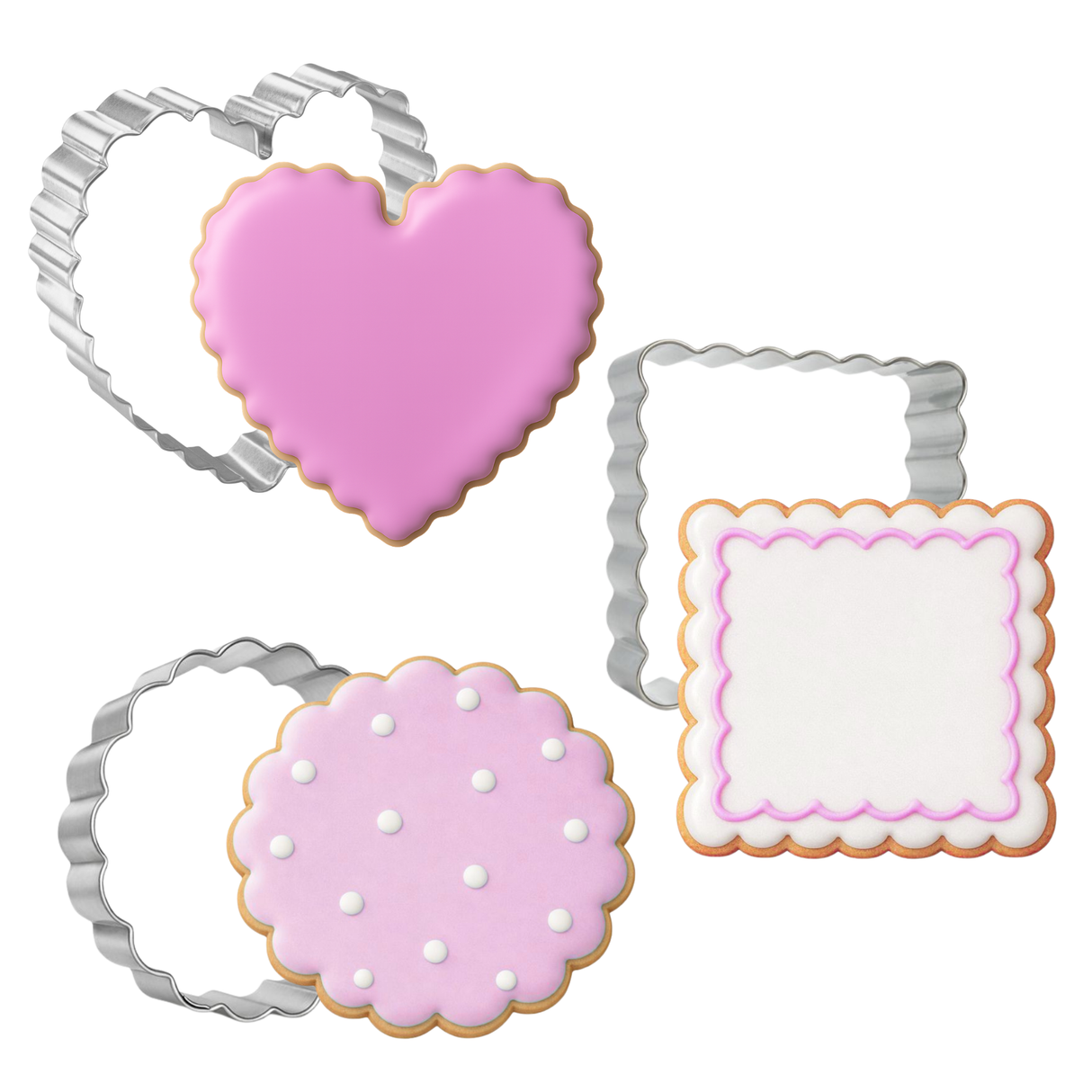 Fluted/Scalloped 3 Pc Set HS0619