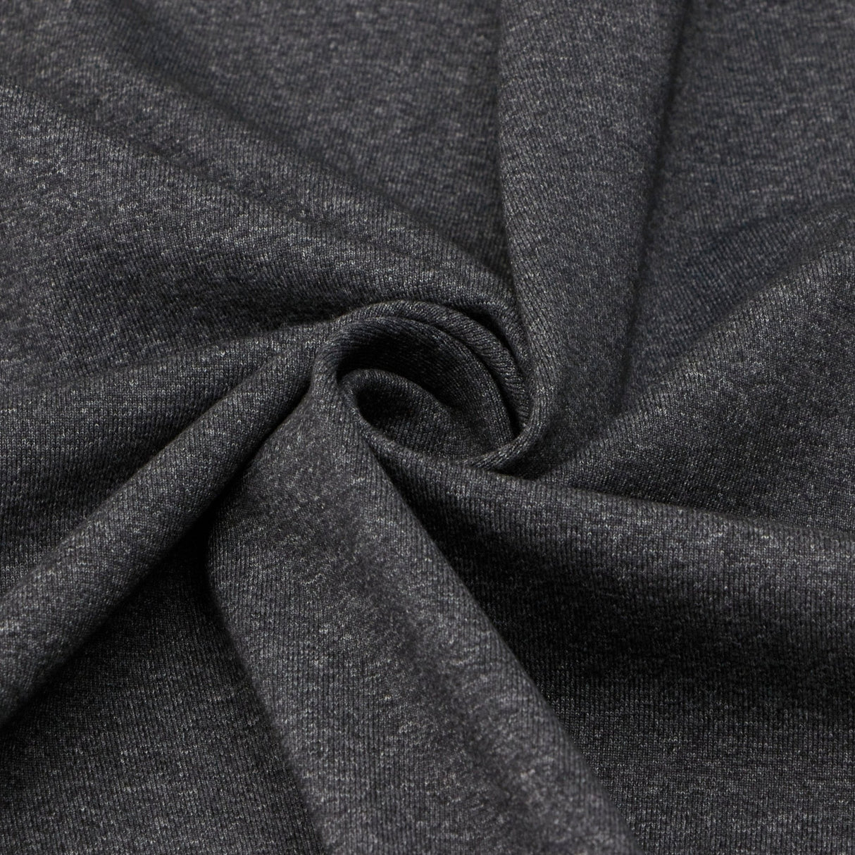 Elite Multi Blend Heavy Polyester Spandex Fabric - Charcoal Heather, 60/61" Width (1 Yard)