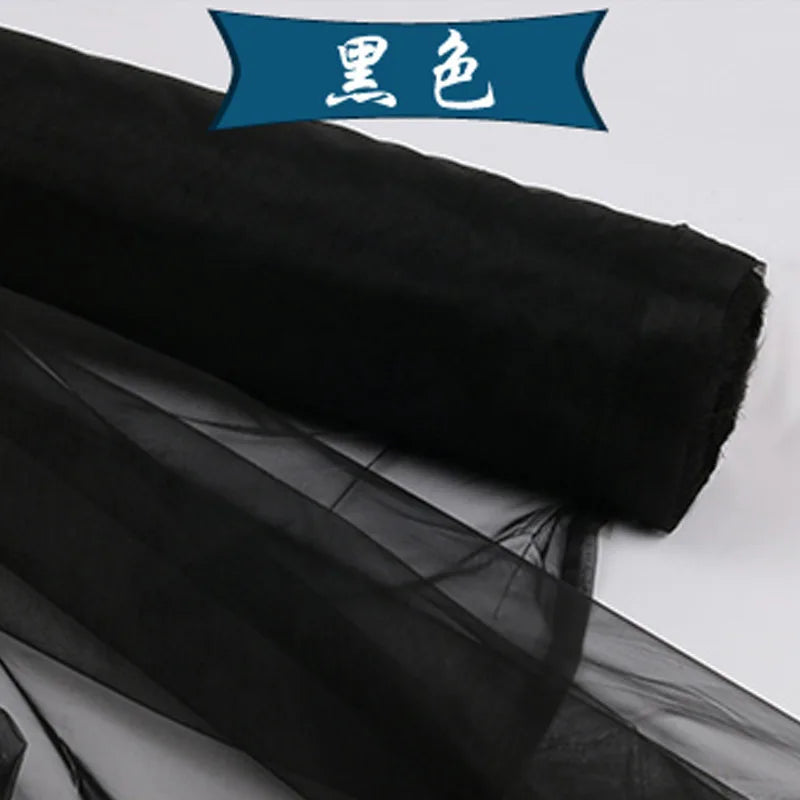 5m/lot Crystal Organza Tulle Roll Fabric For Draping Wedding Ceremony Party Home Decoration Wedding flowers arch 23 colours