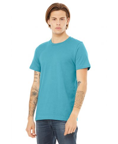 Bella Canvas 3001CVC CVC Fabric - HTR Aqua Heather, Crew Neck, Short Sleeve (1 Piece)