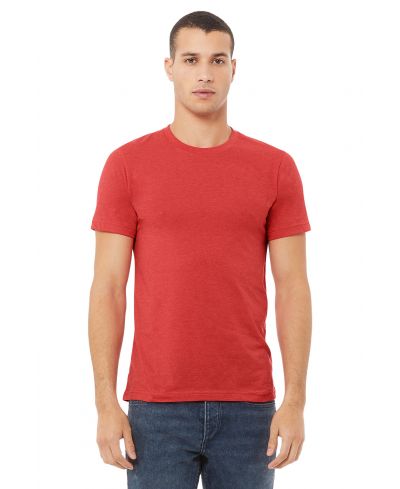 Bella Canvas 3001CVC CVC Fabric - HTR Red Heather, Crew Neck, Short Sleeve (1 Piece)