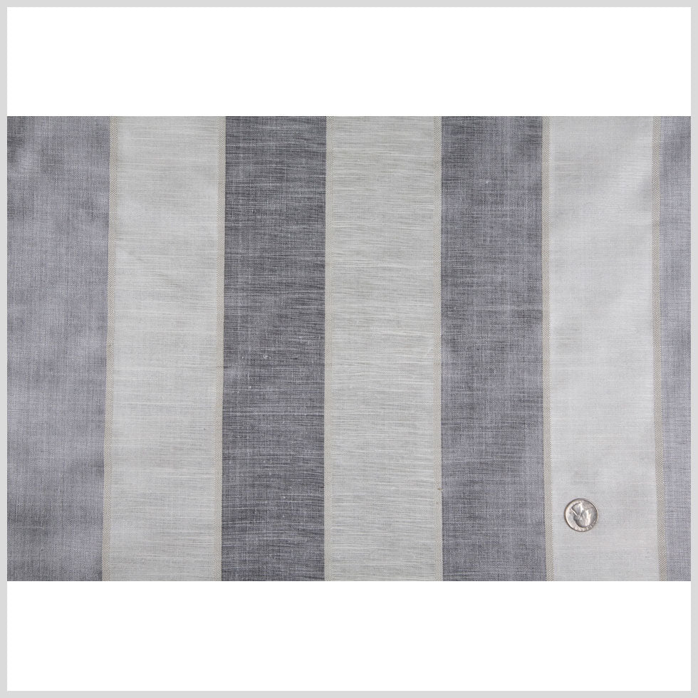 Ivory/Black Stripes Woven
